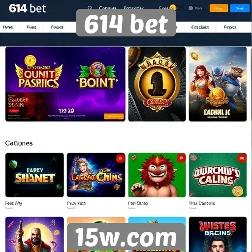 Jogos disponíveis no site 614 bet