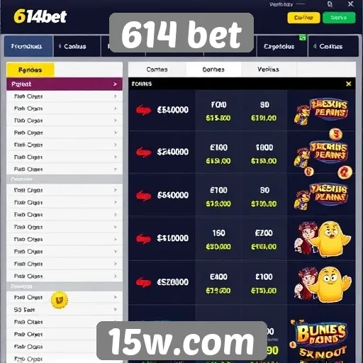 Visão geral das promoções disponíveis no site 614 bet